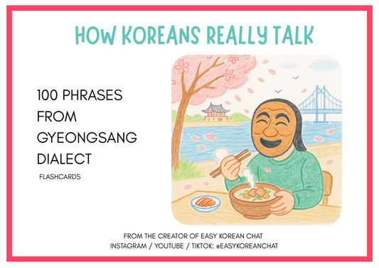 Master Gyeongsang Korean: 100 Flashcards with English Help