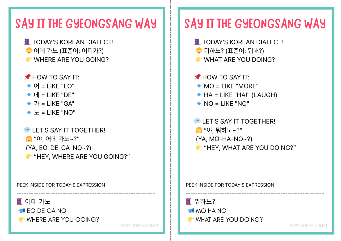 Master Gyeongsang Korean: 100 Flashcards with English Help